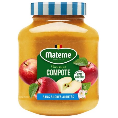 Materne Light Apple Compote Granita with Pieces 570 g
