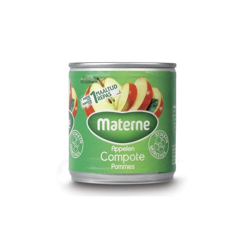 Materne Compote de Pommes avec Morceaux 200 g
