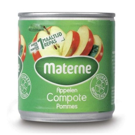 Materne Compote de Pommes avec Morceaux 200 g