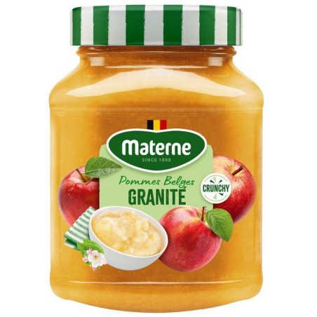Materne Compote de Pommes Granité Crunchy 375 g
