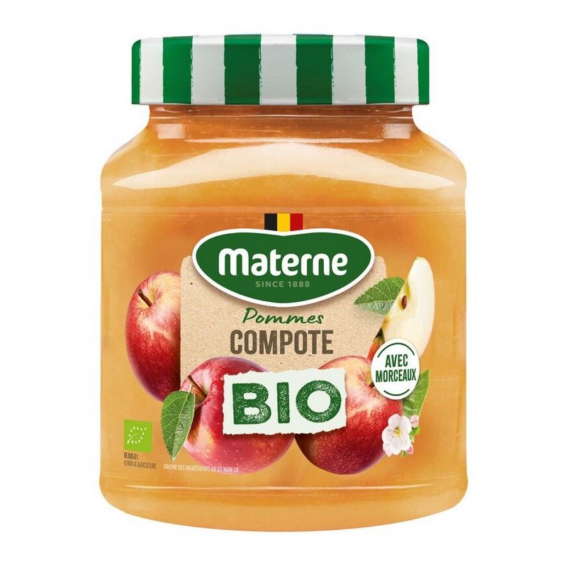 Materne Organic Apple Compote with Pieces 305 g