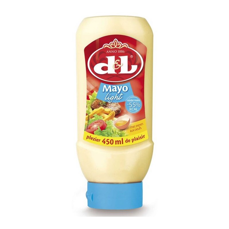 Devos Lemmens Mayonnaise light aux oeufs -55% Kcal 450ml