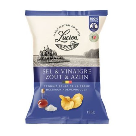 Lucien Chips Salt and Vinegar 125 gr
