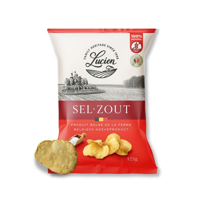 Lucien Chips Salt 125 gr