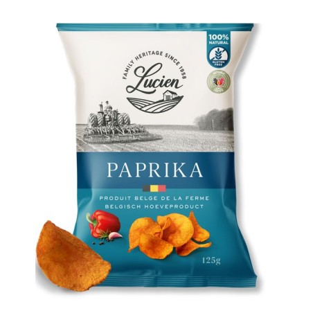 Lucien Chips Paprika 125 gr