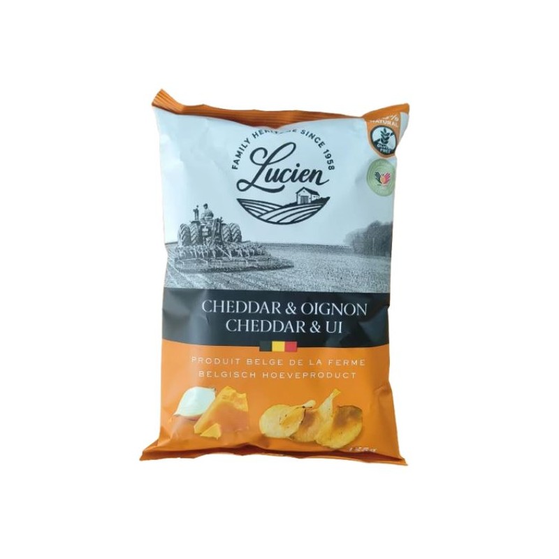 Lucien Chips Cheddar et Oignons 125 gr