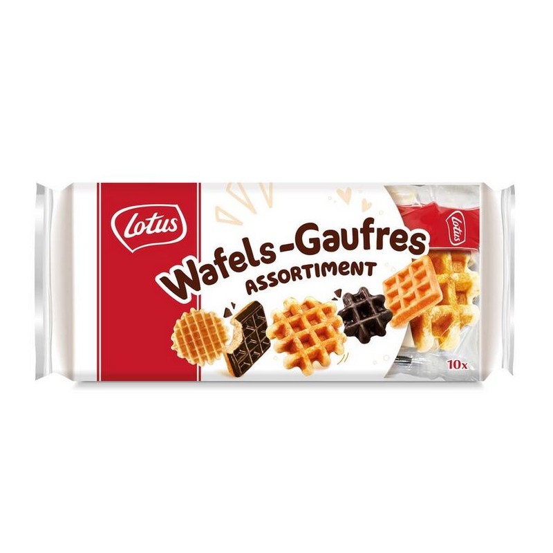 Lotus 10 gaufres assortiment 331 g