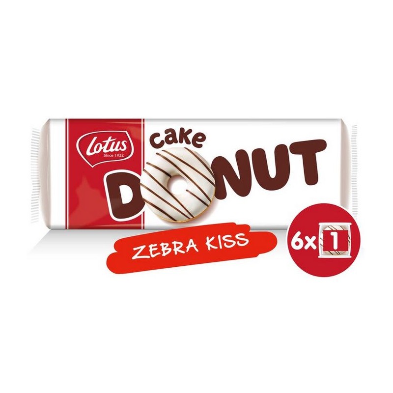 Lotus Cake Donut Zebra Kiss 6 x 34 g