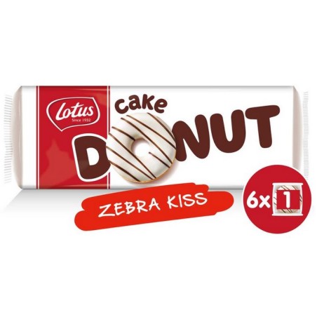 Lotus Cake Donut Zebra Kiss 6 x 34 g