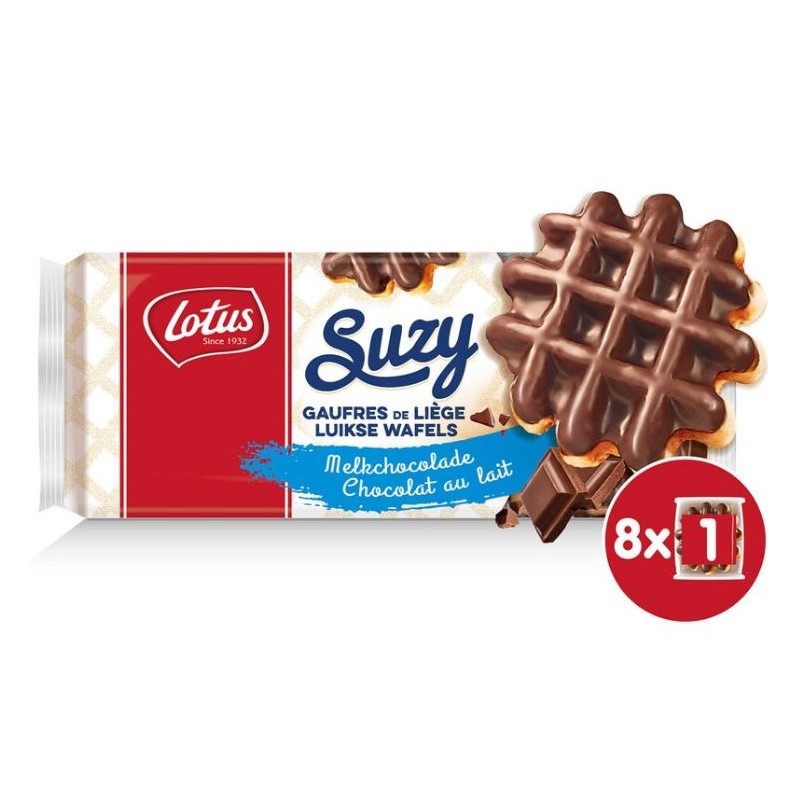 Lotus Suzy Gaufres de Liège Chocolat au Lait 460 gr
