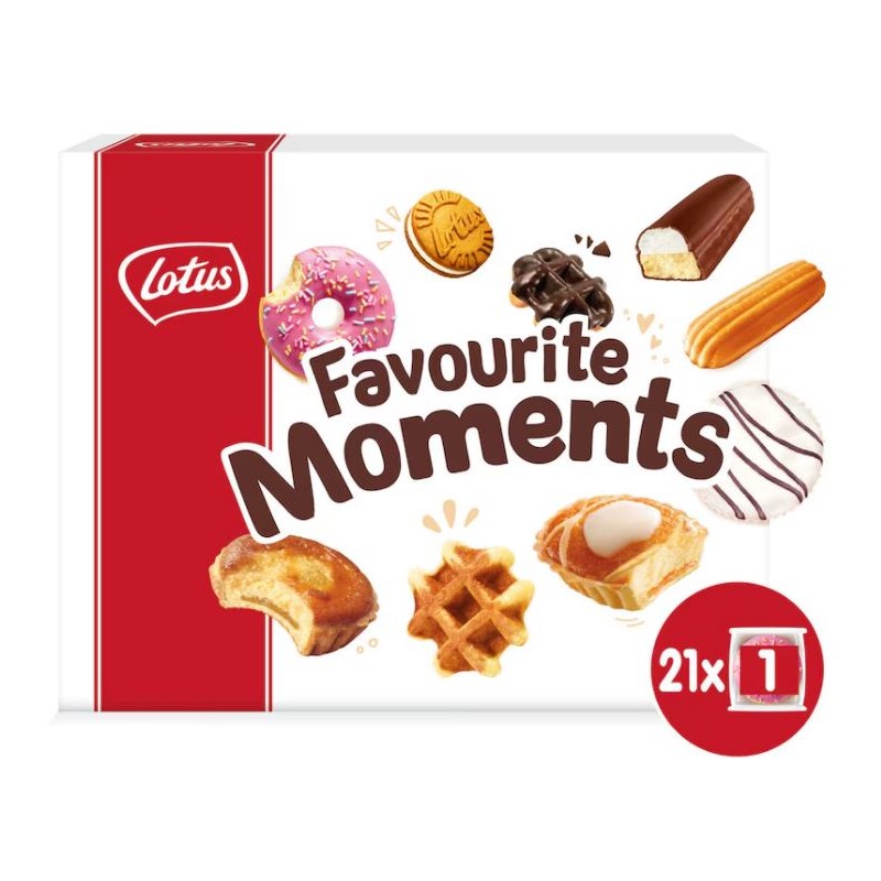 Lotus Favourite Moments Assortiment 21 pièces 704 g