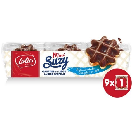 Lotus Suzy Mini Liège Waffles Milk Chocolate 292 gr