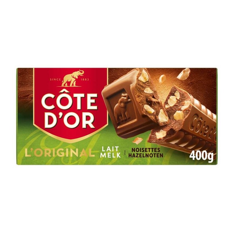 Côte d'Or Chocolat Au Lait et Noisettes 400 gr