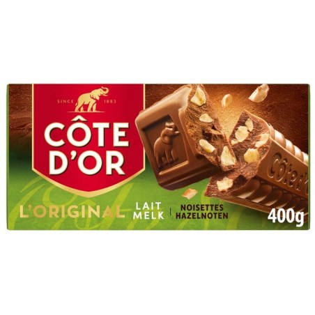 Côte d'Or Chocolat Au Lait et Noisettes 400 gr