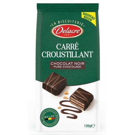 Delacre Carré Croustillant Chocolat Noir 130 g