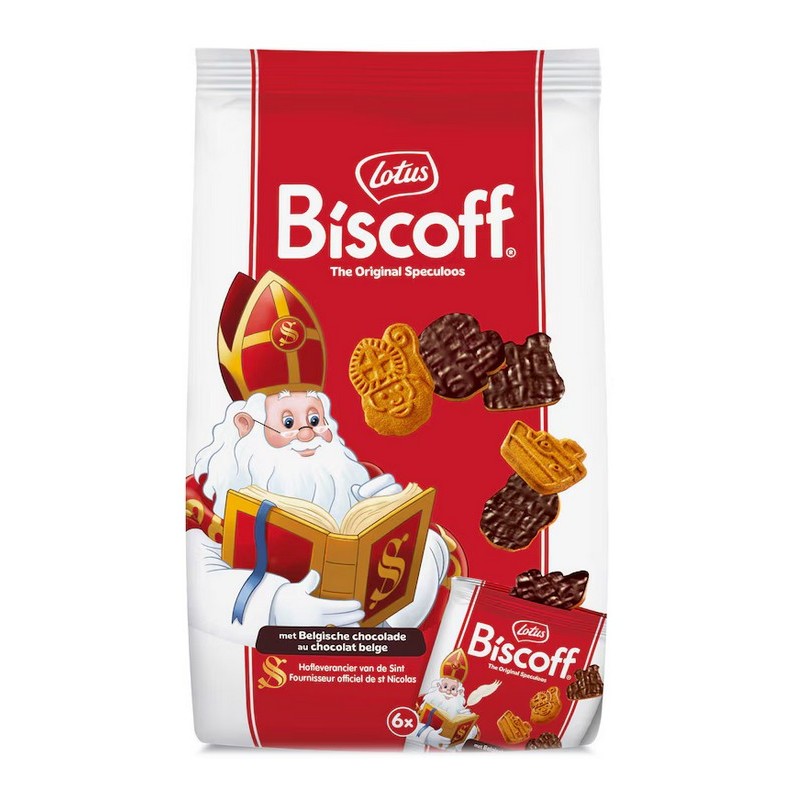 Lotus the Original Saint Nicolas Speculoos au Chocolat Belge 6 x 25 g