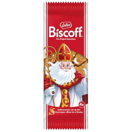 LOTUS Biscoff Speculoos Saint Nicolas 18 cm 4 pièces 143g