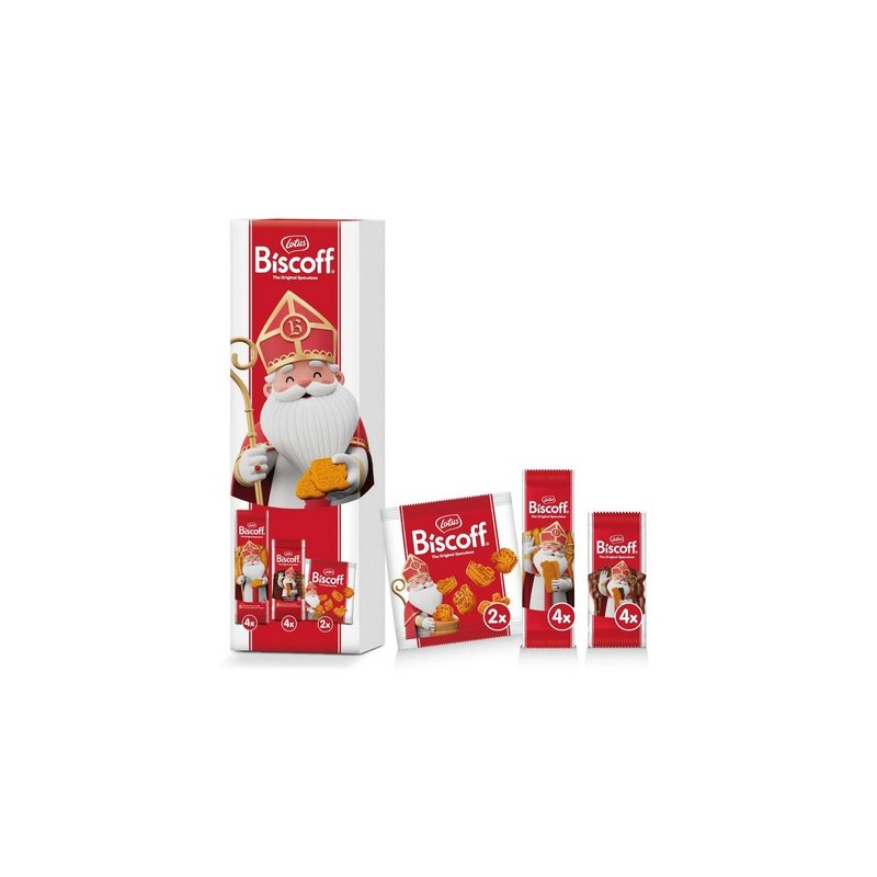 Lotus Biscoff Saint Nicolas Original Speculoos boite 10 paquets 360g