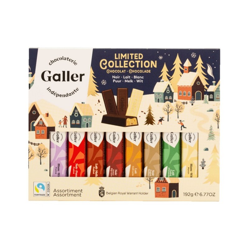 Galler Limited Collection Noir Lait Blanc Fairtrade 192 g