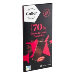 Tablette Galler noir 70 %...