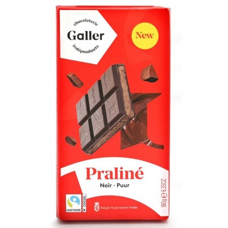 Galler Dark Praline Chocolate Tablet 180 g