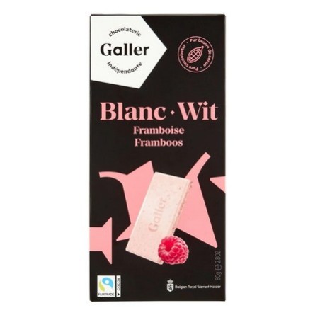Tablette Galler Blanc Framboise 80gr