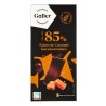 Tablette Galler Noir 85% de Cacao et Éclats de Caramel 80 gr
