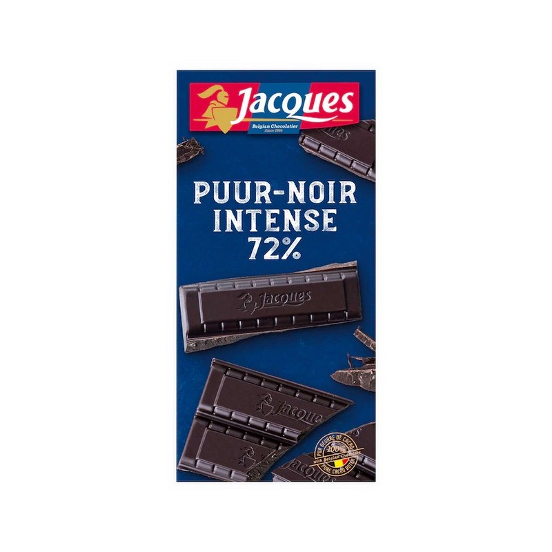 Jacques Noir Intense 72% Chocolate Tablet 100g