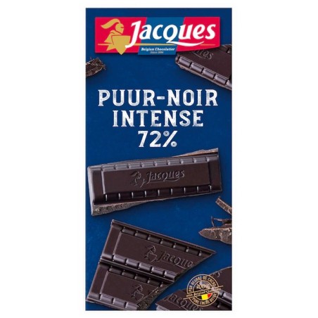 Tablette Jacques Noir Intense 72 % 100 g