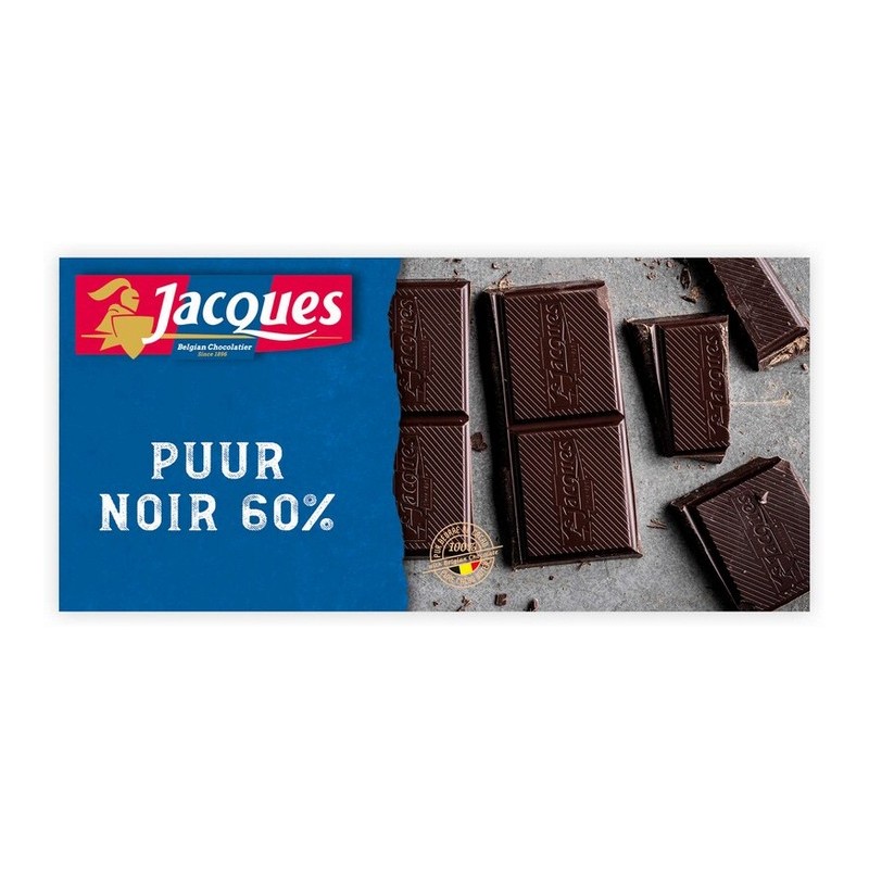 Tablette Jacques Noir 60% 180 g