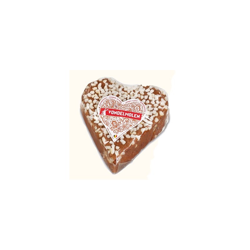 Vondelmolen Gingerbread Heart with Honey and Pearl Sugar 250g