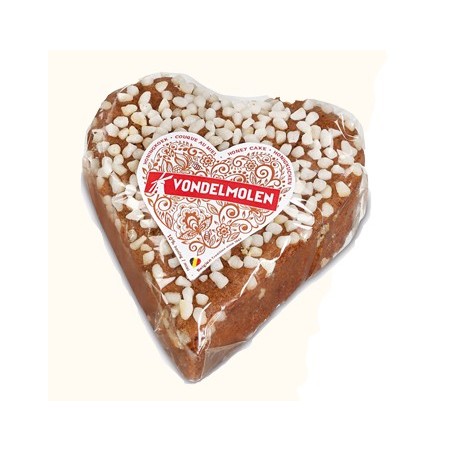 Vondelmolen Gingerbread Heart with Honey and Pearl Sugar 250g