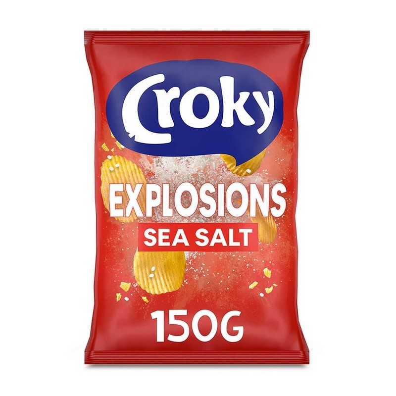 CROKY Chips Explosion Sea Salt 150 gr