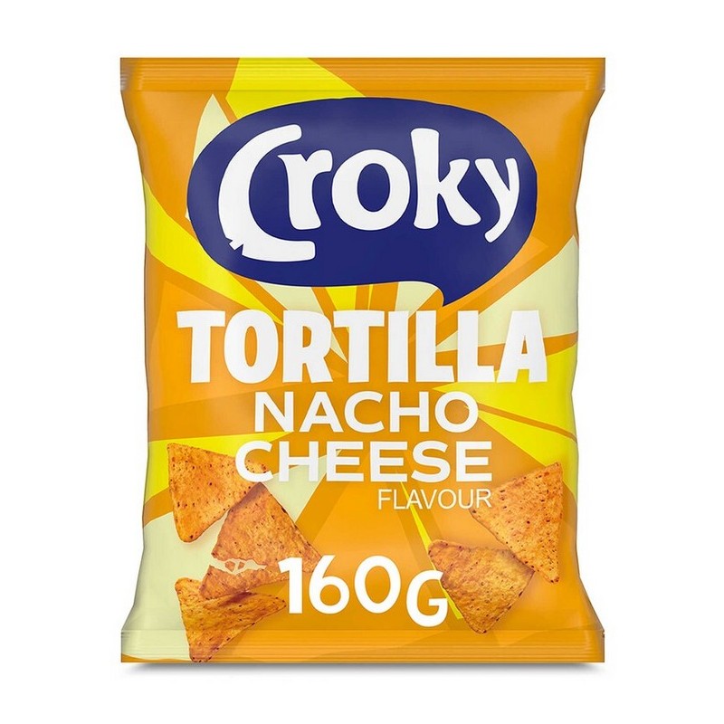Croky Tortilla Chips Nacho Cheese 160 gr