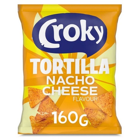 Croky Tortilla Chips Nacho Cheese 160 gr