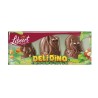 Libeert Deli Dino Figurines en chocolat au lait décorées 90 g