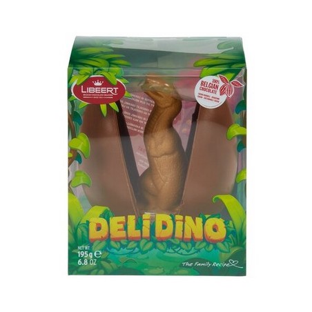 Libeert Deli Dino Caramel Oeuf Chocolat Lait 195 gr