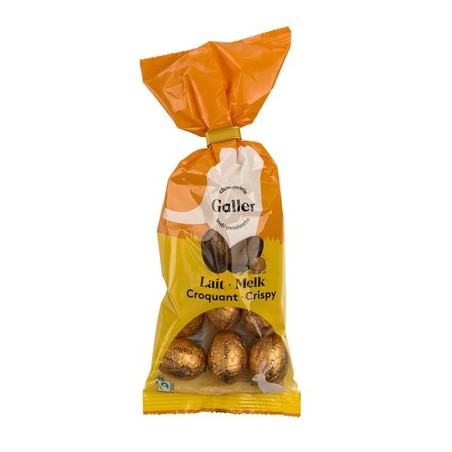 Galler Crunchy Milk Chocolate Eggs 99g
