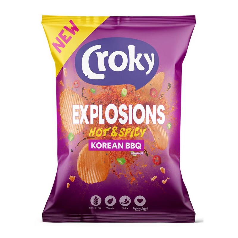 CROKY Chips Explosions Korean BBQ 150 gr