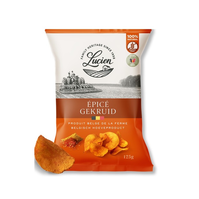 Lucien Spicy-Flavored Chips 125g