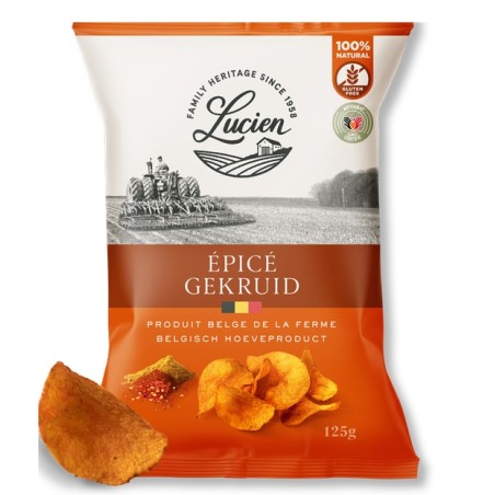 Lucien Chips Saveur Epicée 125 gr